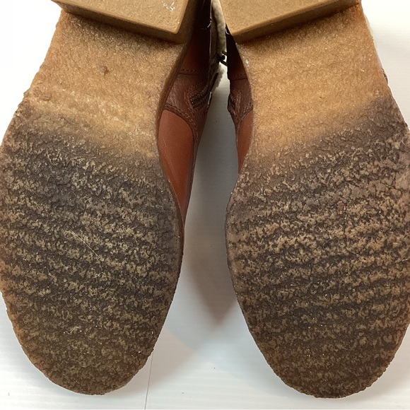 Coach Preston Booties With Genuine Shearling Trim Saddle Brown Women’s Size 7 - Picture 13 of 13